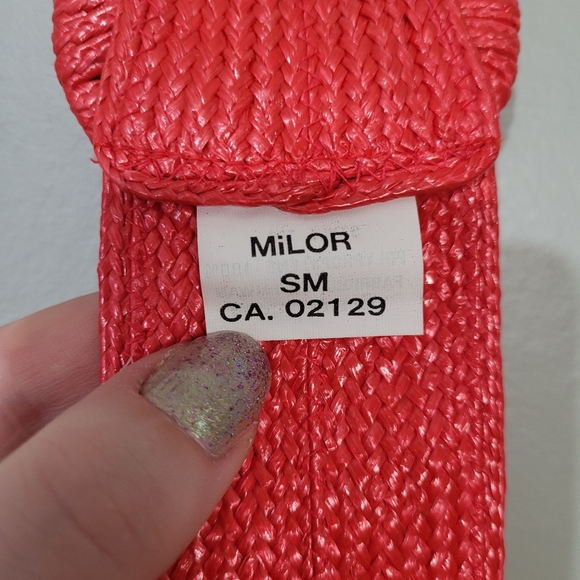 Vintage red woven belt Milor 80s retro woven belt - Picture 3 of 7